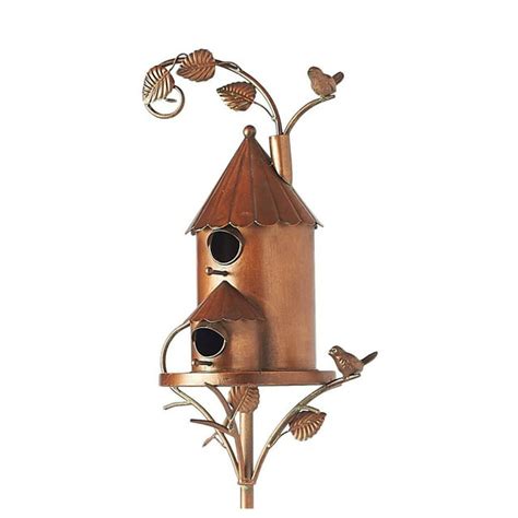 metal stakes for bird houses|bird house stakes for outside.